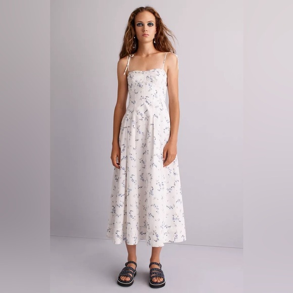 Rebecca Taylor Francine Cotton Midi Dress - Picture 2 of 5